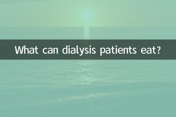 O que os pacientes em diálise podem comer?