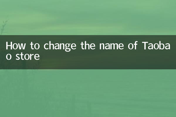 Come cambiare il nome del negozio Taobao