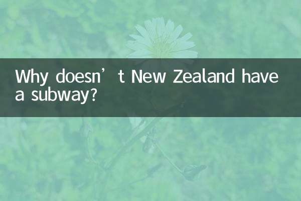 نیوزی لینڈ کے پاس سب وے کیوں نہیں ہے؟