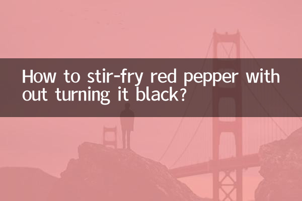 Como refogar o pimentão vermelho sem escurecê-lo?