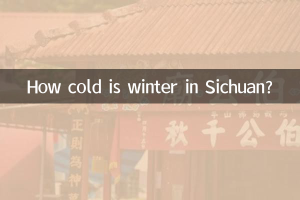 Quanto è freddo l'inverno nel Sichuan?