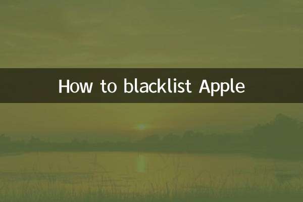 Como colocar a Apple na lista negra
