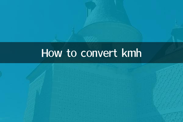 كيفية تحويل kmh