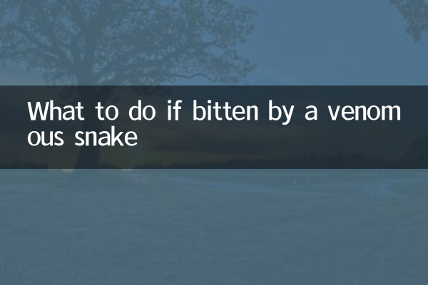 Que faire en cas de morsure par un serpent venimeux
