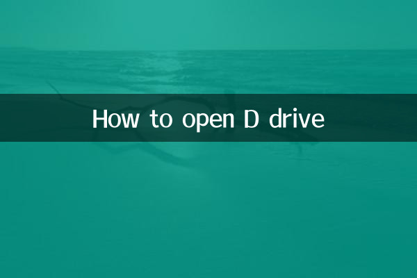 Cómo abrir la unidad D
