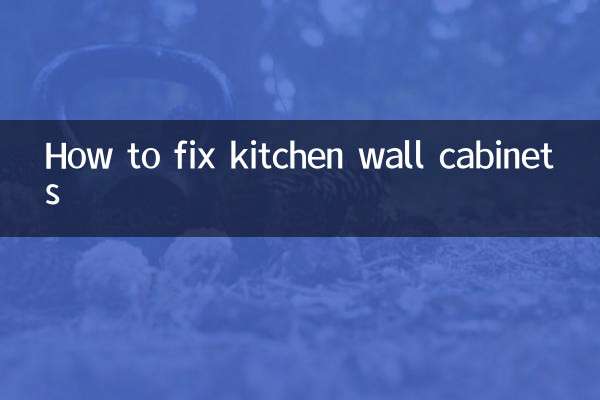 Comment réparer les armoires murales de cuisine