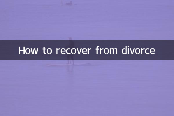 Come riprendersi dal divorzio