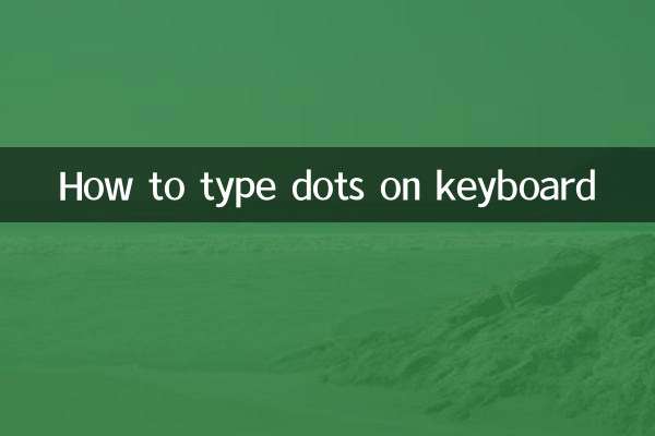 Cómo escribir puntos en el teclado