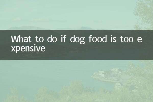 What to do if dog food is too expensive