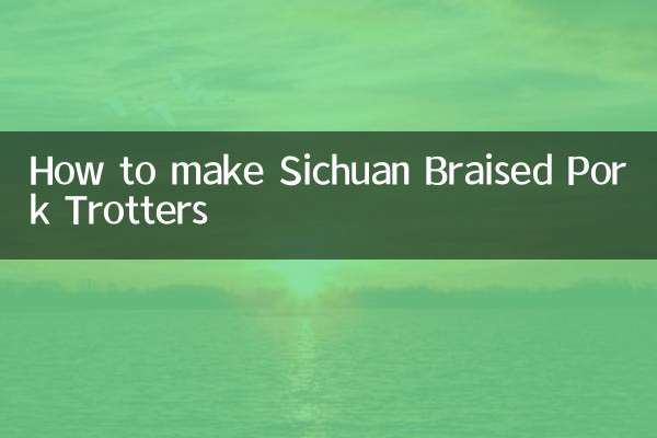 Wie man geschmorte Schweinefüße aus Sichuan zubereitet