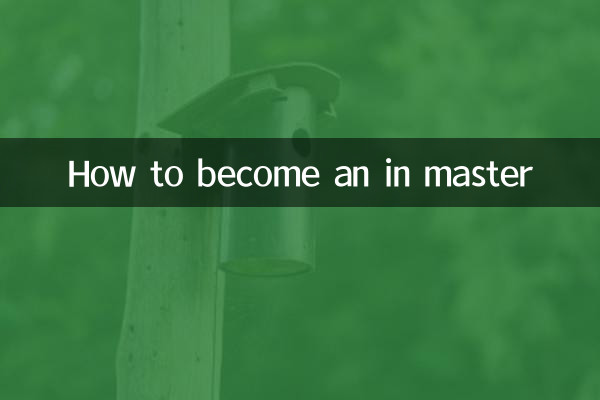 How to become an in master