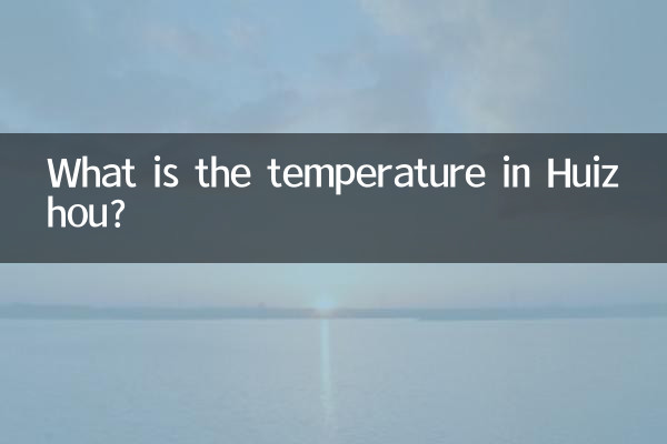 What is the temperature in Huizhou?