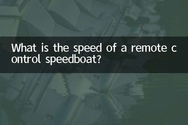 Qual è la velocità di un motoscafo telecomandato?