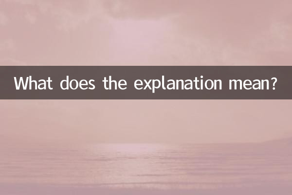 ماذا يعني التفسير؟