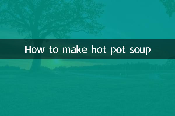 Como fazer sopa quente