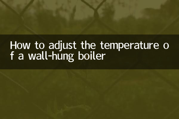 Como ajustar a temperatura de uma caldeira suspensa