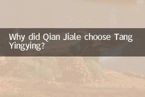 कियान जियाले ने तांग यिंगयिंग को क्यों चुना?