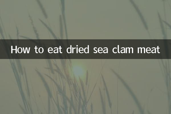 Wie man getrocknetes Meeresmuschelfleisch isst
