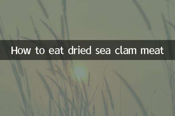 Wie man getrocknetes Meeresmuschelfleisch isst
