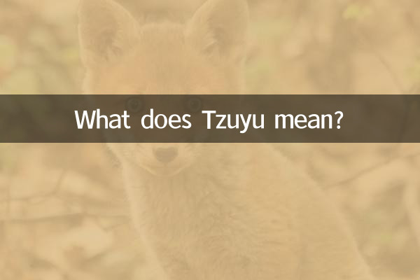 What does Tzuyu mean?