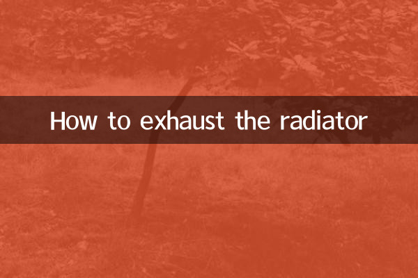 Cómo agotar el radiador