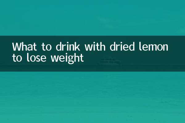 Was man mit getrockneter Zitrone trinken sollte, um Gewicht zu verlieren