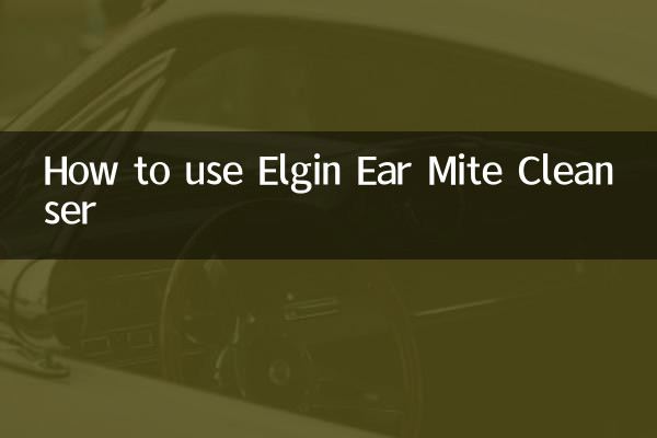 Como usar o limpador de ácaros da orelha Elgin