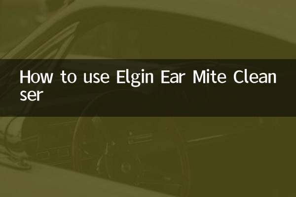 Come usare il detergente per acari dell'orecchio Elgin