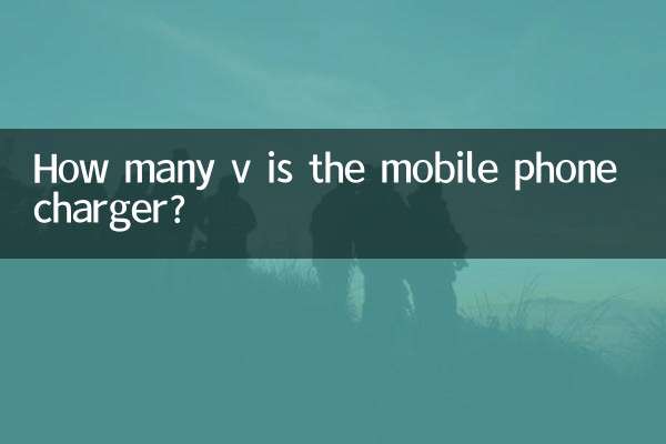 휴대폰 충전기는 몇v인가요?