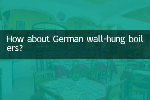 ¿Qué tal las calderas murales alemanas?