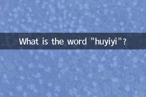 Что такое слово «хуйи»?