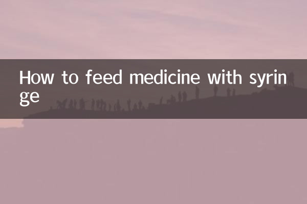 Cómo administrar medicamentos con jeringa