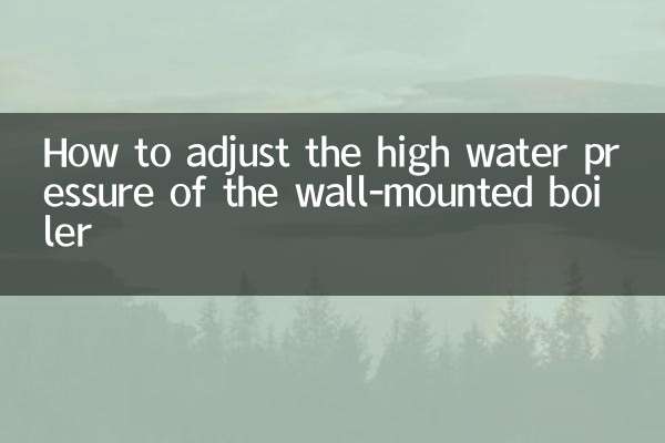 Как отрегулировать большой напор воды настенного бойлера