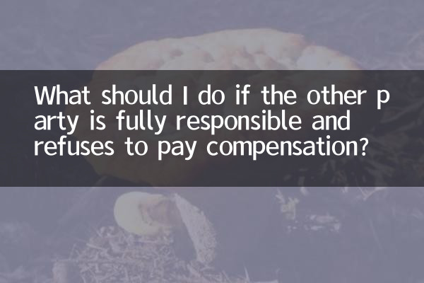 상대방이 전적으로 책임을 지고 보상금 지급을 거부하는 경우 어떻게 해야 합니까?