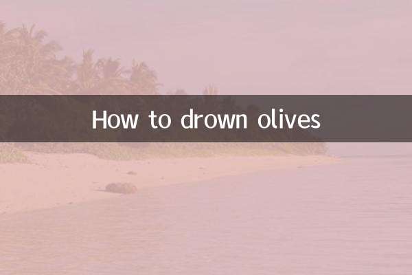 How to drown olives