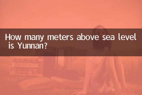 À combien de mètres au-dessus du niveau de la mer se trouve le Yunnan ?