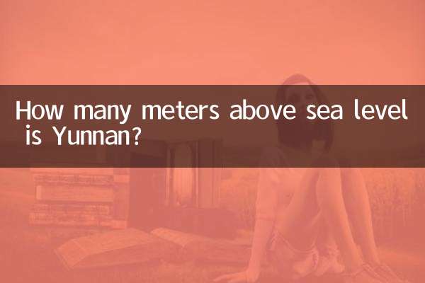 À combien de mètres au-dessus du niveau de la mer se trouve le Yunnan ?