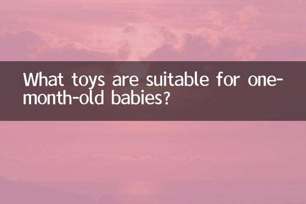 Welche Spielzeuge eignen sich für einmonatige Babys?