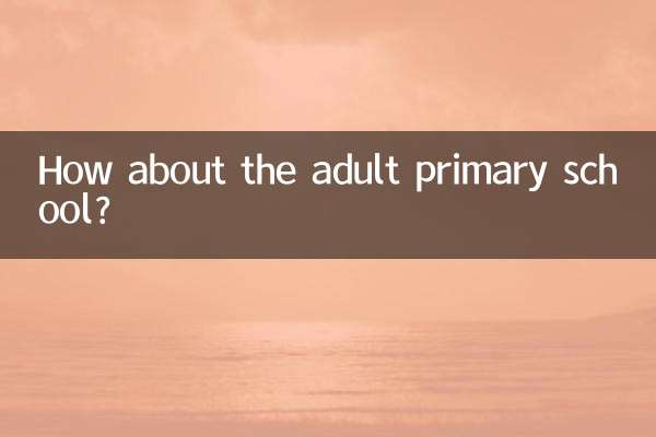 大人の小学校はどうでしょうか？