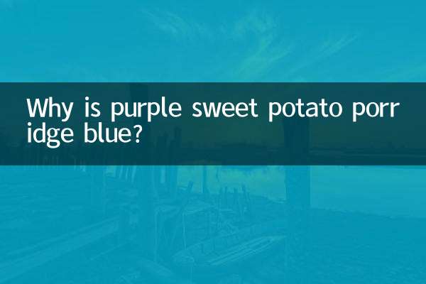 ¿Por qué las gachas de camote morado son azules?