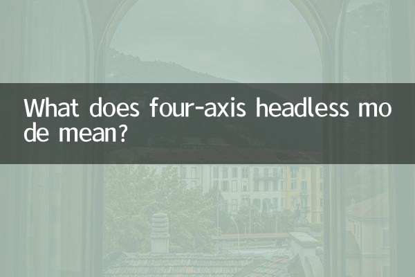 O que significa o modo sem cabeça de quatro eixos?
