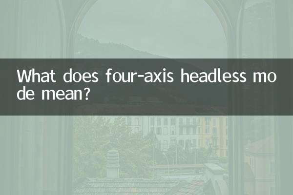 O que significa o modo sem cabeça de quatro eixos?