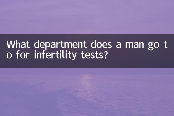 مرد برای آزمایش ناباروری به کدام بخش مراجعه می کند؟
