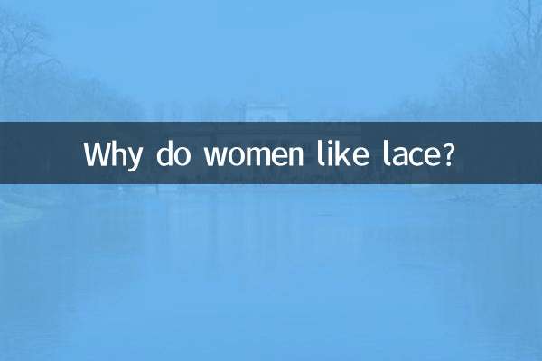 Por que as mulheres gostam de renda?