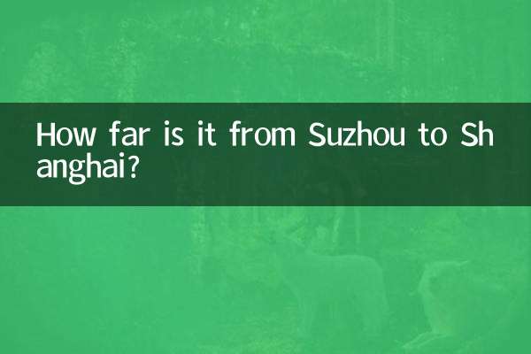 How far is it from Suzhou to Shanghai?
