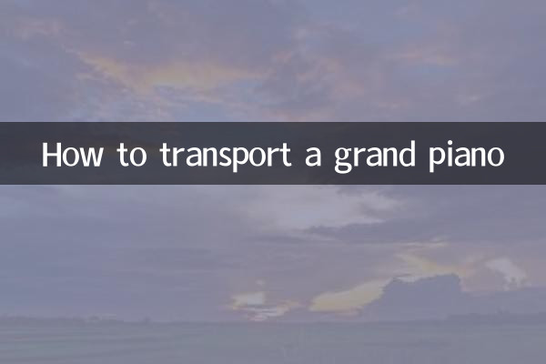একটি গ্র্যান্ড পিয়ানো পরিবহন কিভাবে
