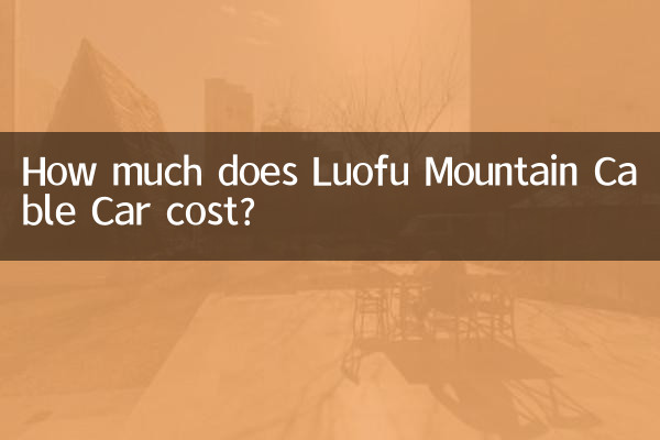 羅府山ケーブルカーの料金はいくらですか?