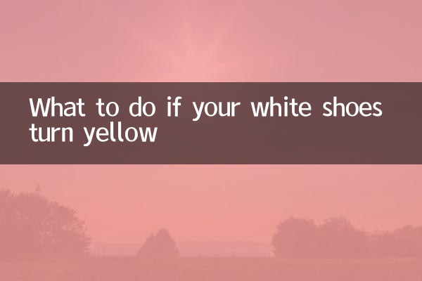 What to do if your white shoes turn yellow