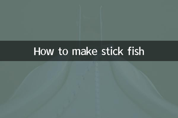 Comment faire du poisson bâton