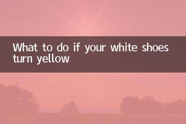 What to do if your white shoes turn yellow